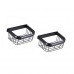 Dovewill Home Toilet Paper Holder Square Tissue Basket Oil Rubbed Bronze Pack of 2 - B0714C6KP8